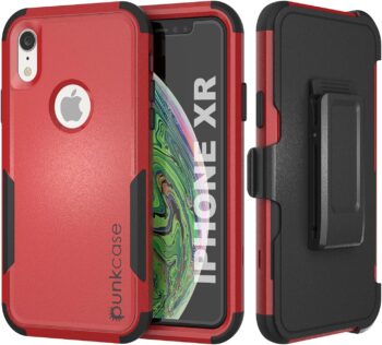 iPhone XR Belt Clip Holster Case 4-1 Rugged & Protective Multilayer Phone Case