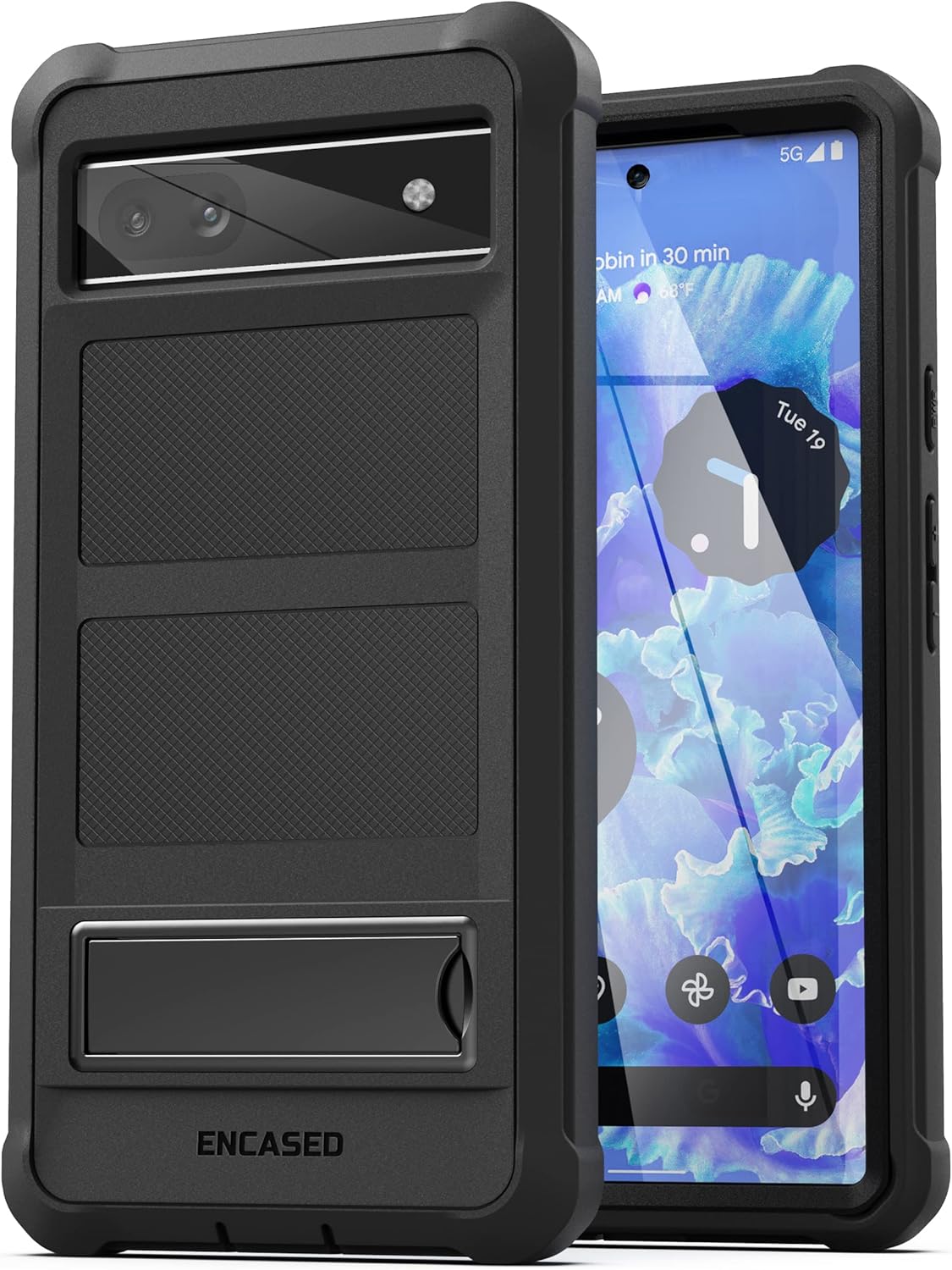 (Google Pixel 6a 2022) Case with Kickstand, Protective Built-in Screen Protector - Image 7