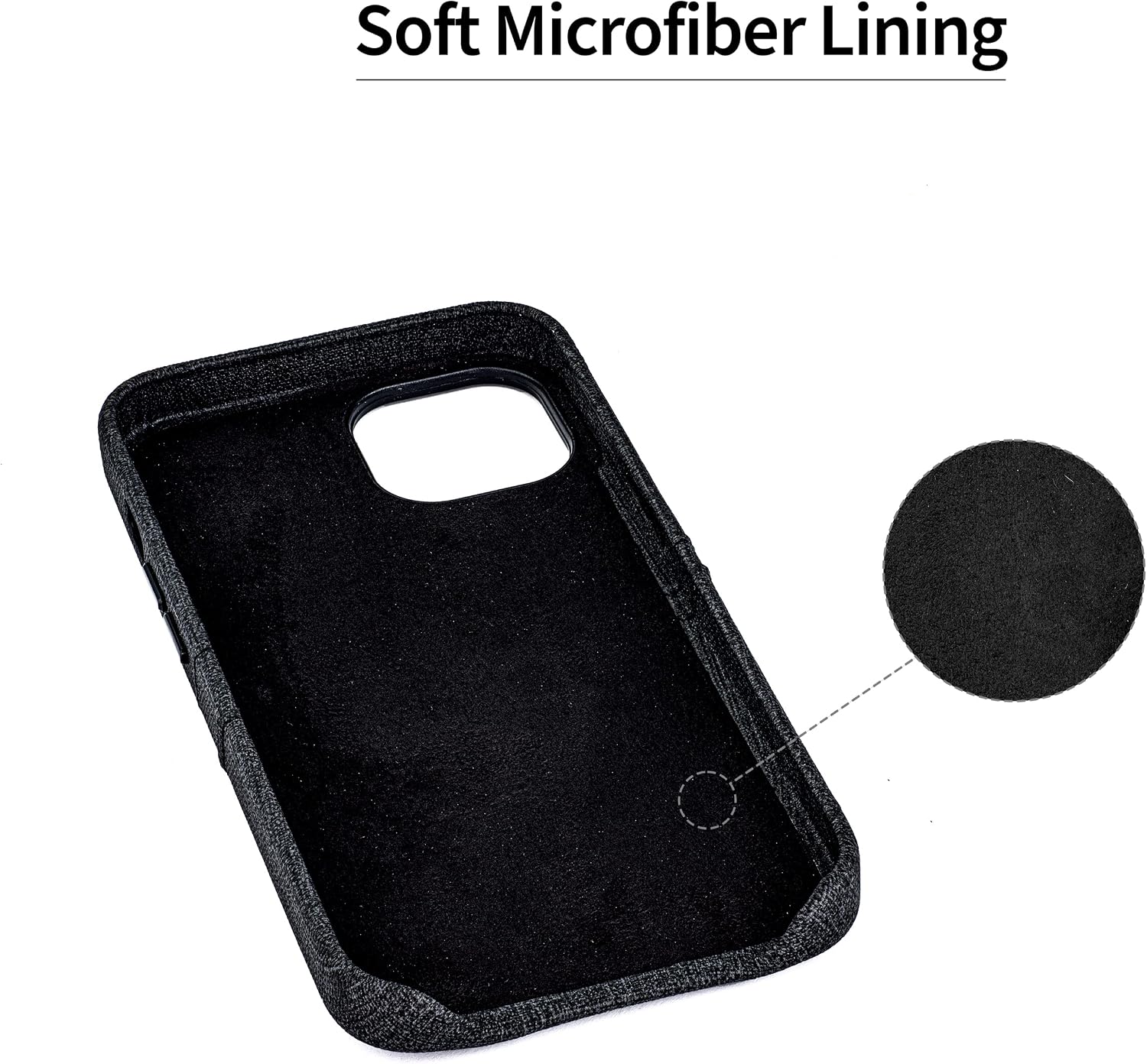 For iPhone 14 w Built-in Metal Plate for Magnetic Mounting & 2 Card Holder Case - Image 6