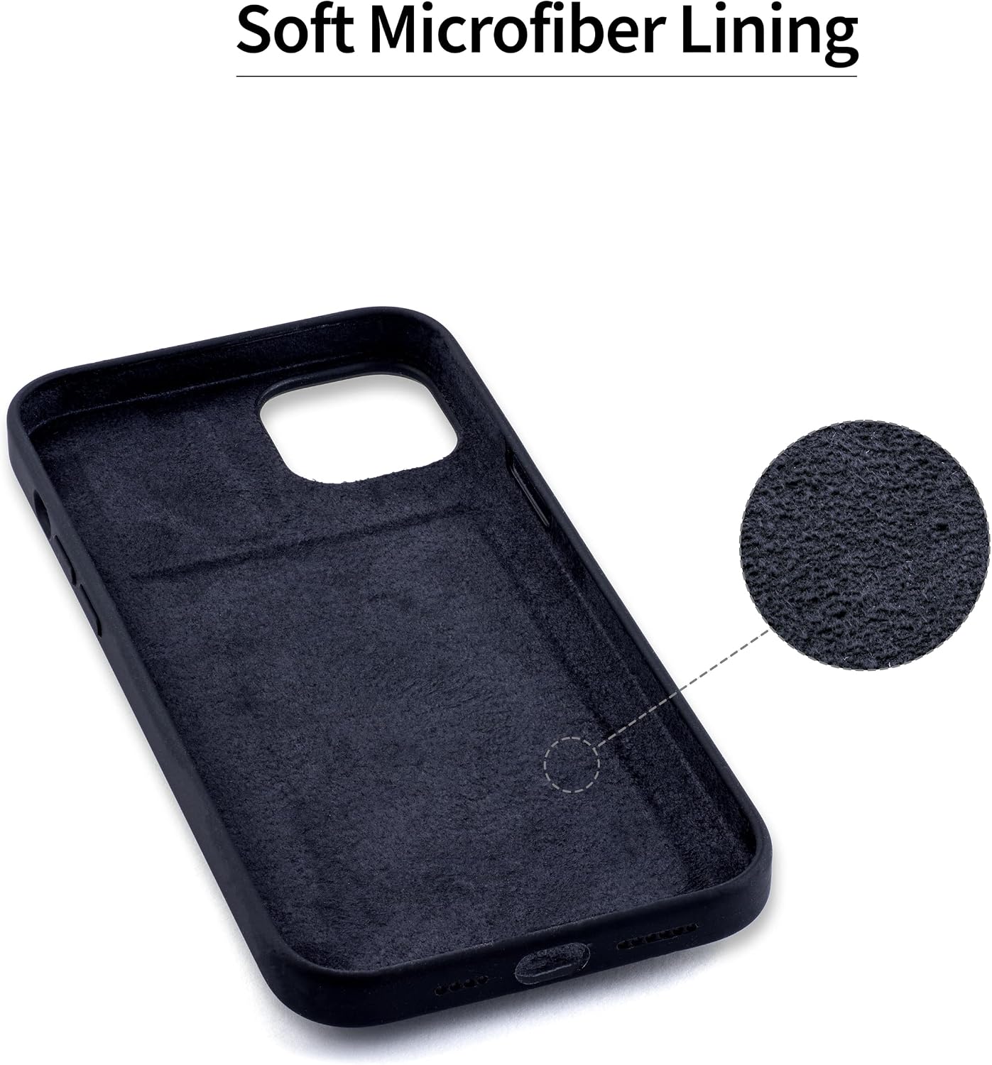iPhone 14 with Removable Minimalist Flap Wallet (Black) - Image 9