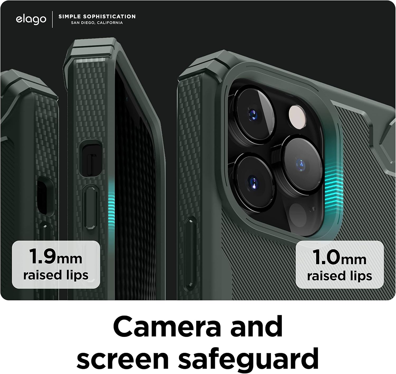 For iPhone 13 Pro (6.1"), Heavy-Duty Premium TPU Carbon Fiber Rugged Protection - Image 5