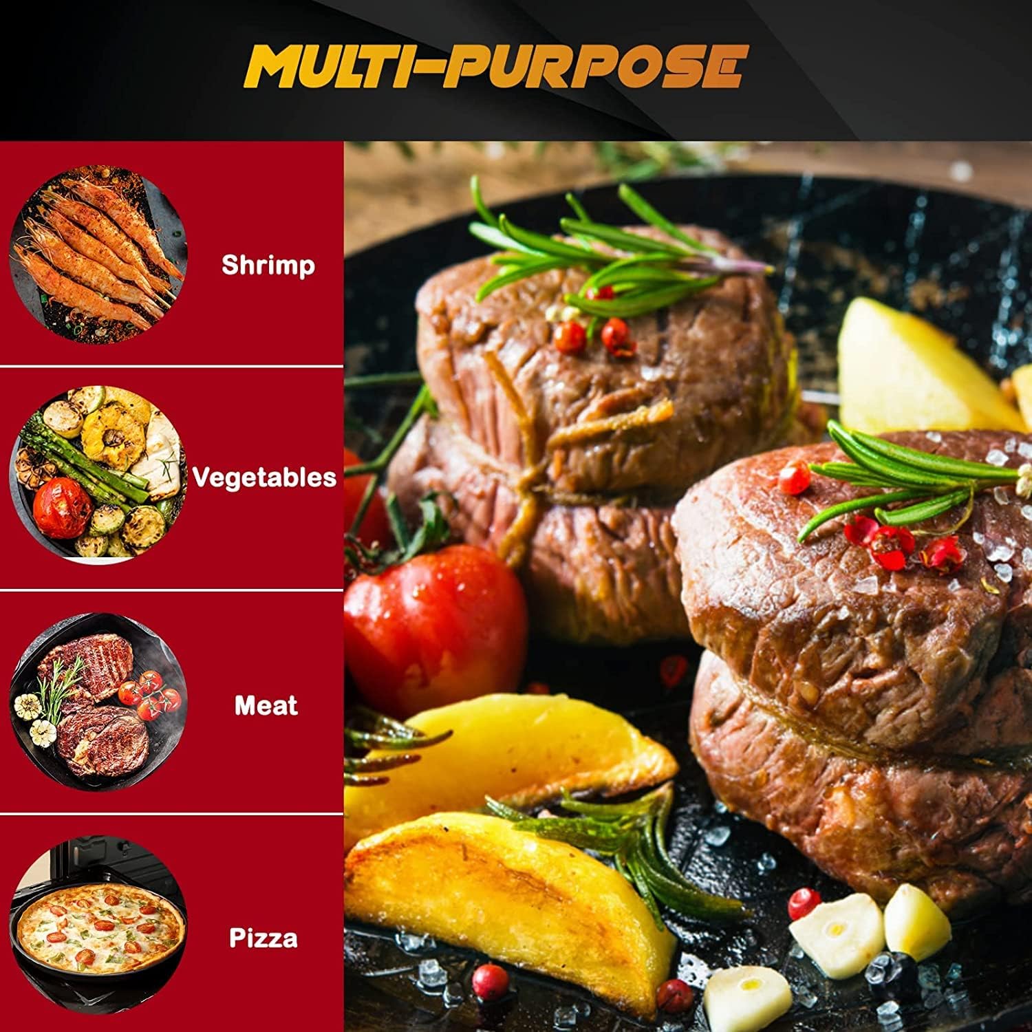 BBQ Grill Mat Set of 6+1, Reusable Non-Stick BBQ Mat, Heat Resistant - Image 7