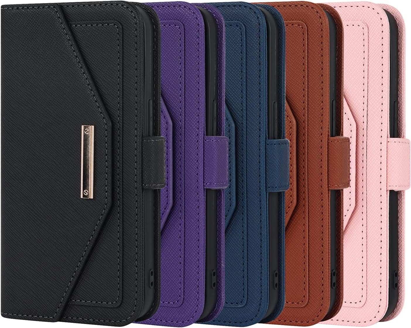 For iPhone 13 Pro Max (6.7") Flip Cover Magnetic Leather Card Slot Holder Case - Image 8