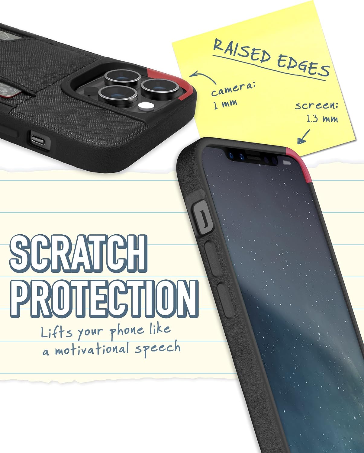 For iPhone 13 Pro Wallet Case - Slim + Protective Credit Card Holder - Image 5