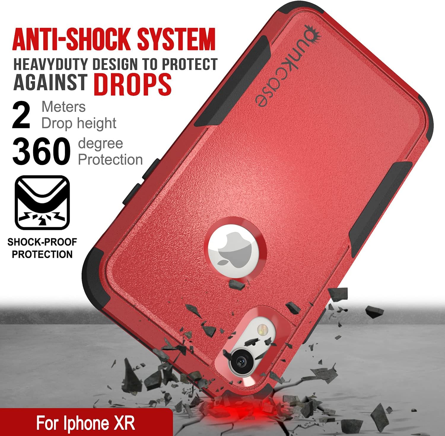 iPhone XR Belt Clip Holster Case 4-1 Rugged & Protective Multilayer Phone Case - Image 7