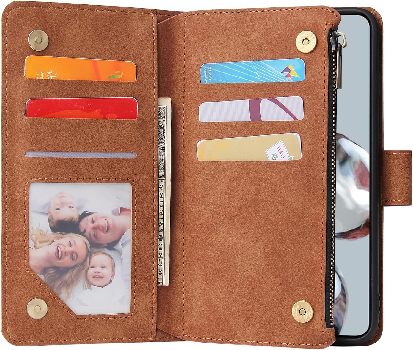 Xiaomi 12T/12T Pro 5G Wallet Case and Tempered Glass Screen Protector Leather - Image 7