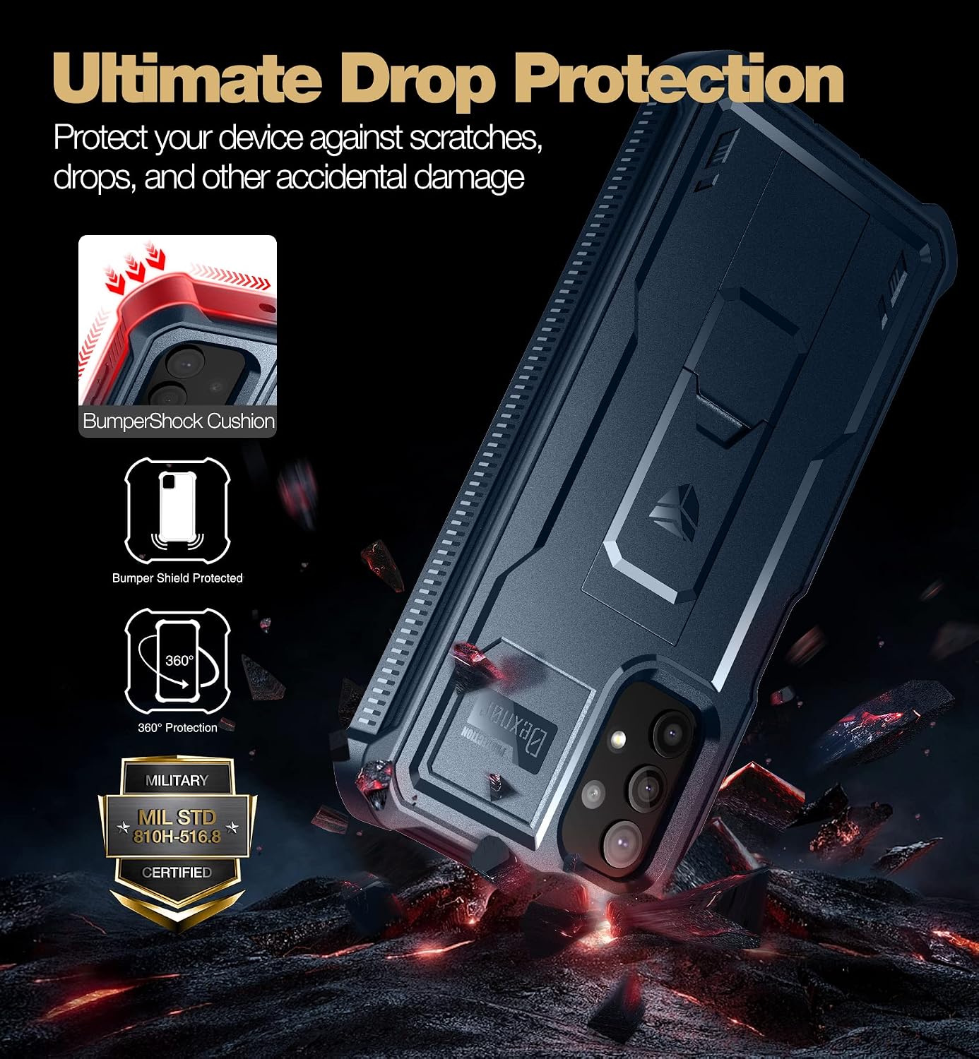 Case for Samsung Galaxy A32 5G Fullbody Shockproof Case w Built-in Screen - Image 3