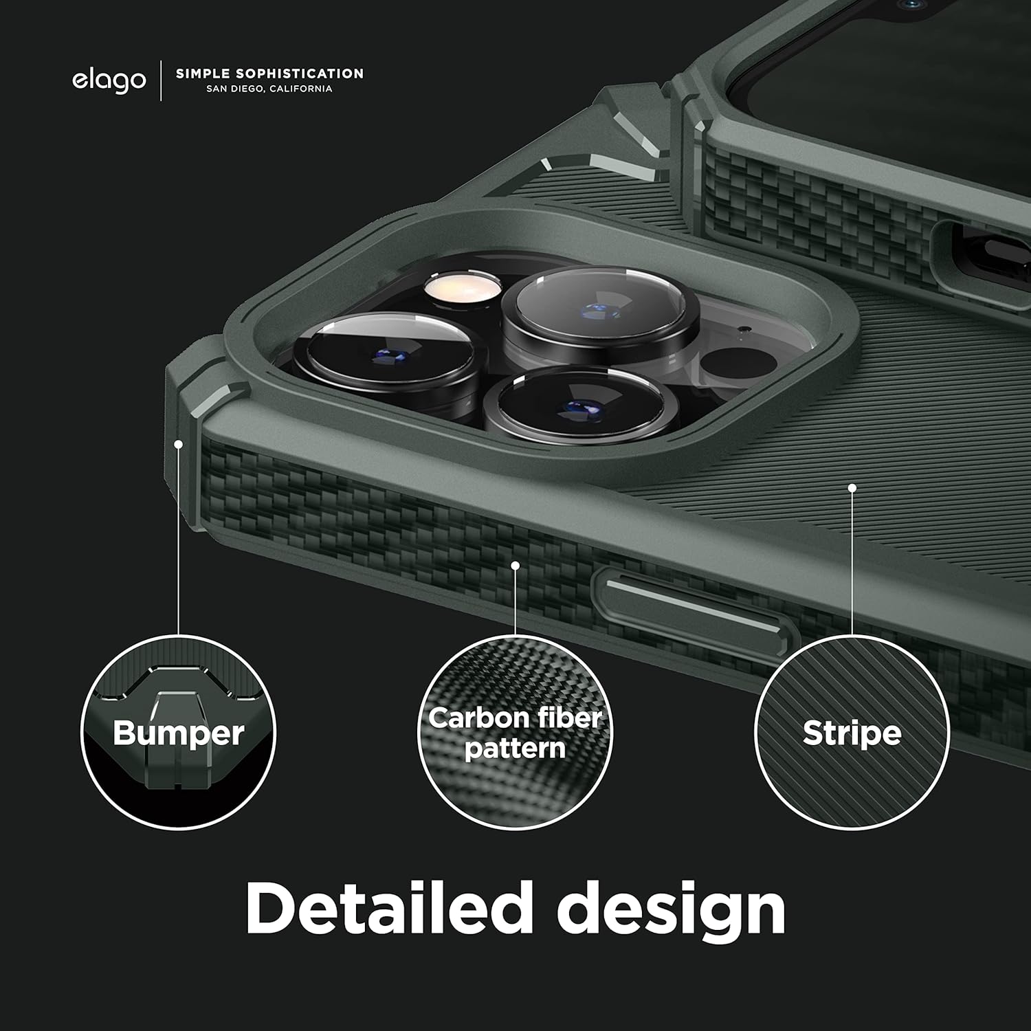For iPhone 13 Pro (6.1"), Heavy-Duty Premium TPU Carbon Fiber Rugged Protection - Image 6