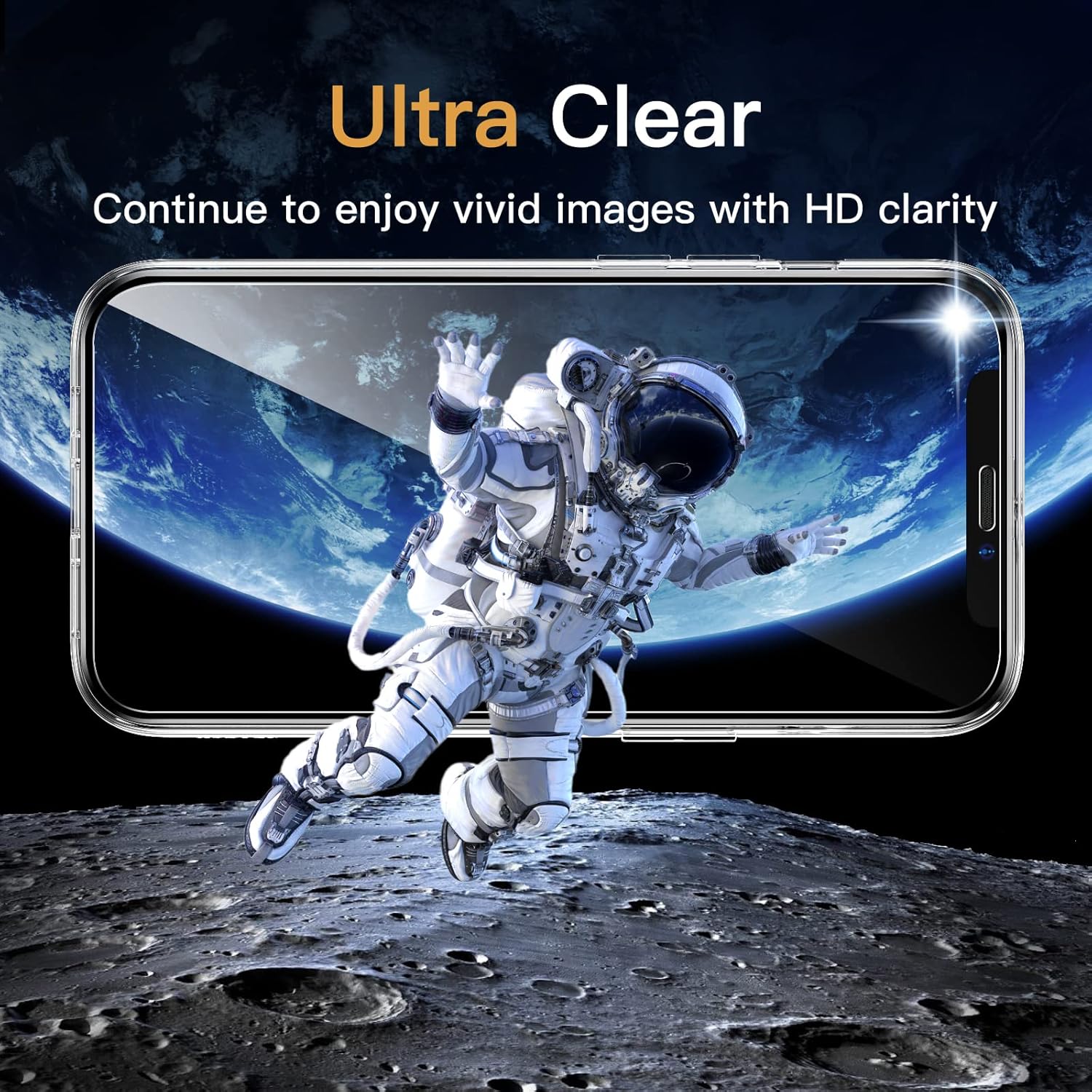 3 in 1 Case for iPhone 12 6.1-Inch, with 2-Pack Screen Protector (Clear) - Image 5