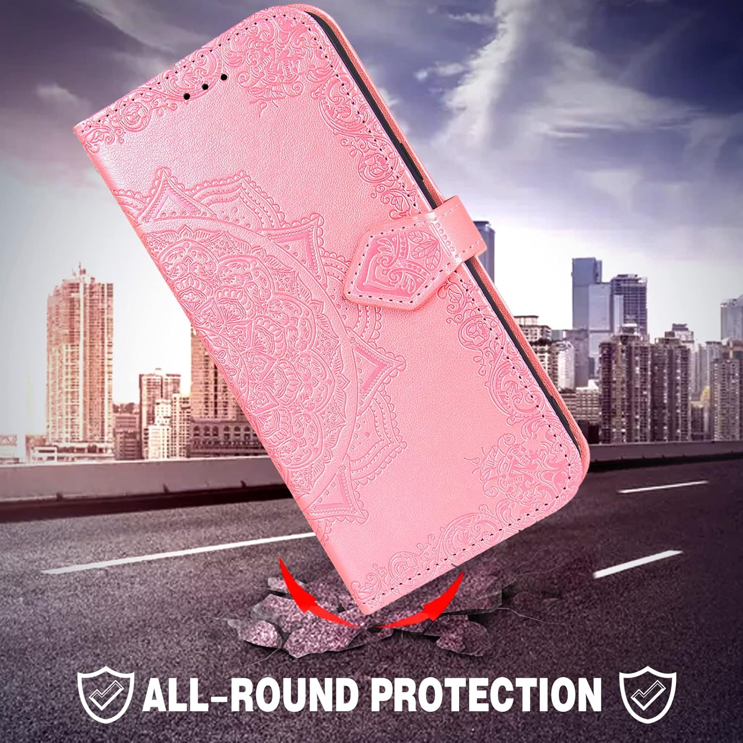 Samsung Galaxy A03 Tempered Glass Screen Protector Leather Flip Wallet Case - Image 7