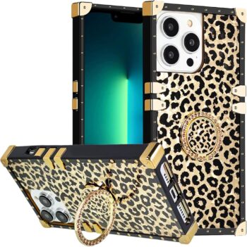 iPhone 14 Pro Max, Rhinestone Bling Diamond Kickstand, Premium Case