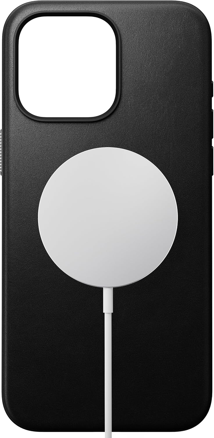 Modern Eco Leather Case for iPhone 15 Pro Max, Black - Image 2