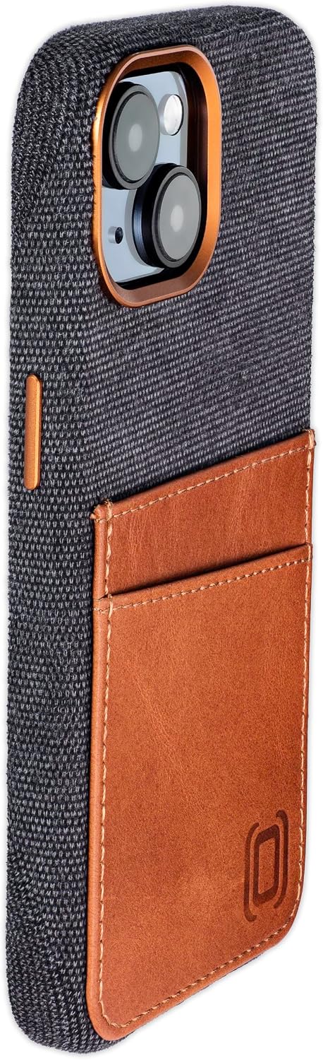 For iPhone 15 Built-in Metal Plate for Magnetic Mounting, Leather Wallet Case - Image 9