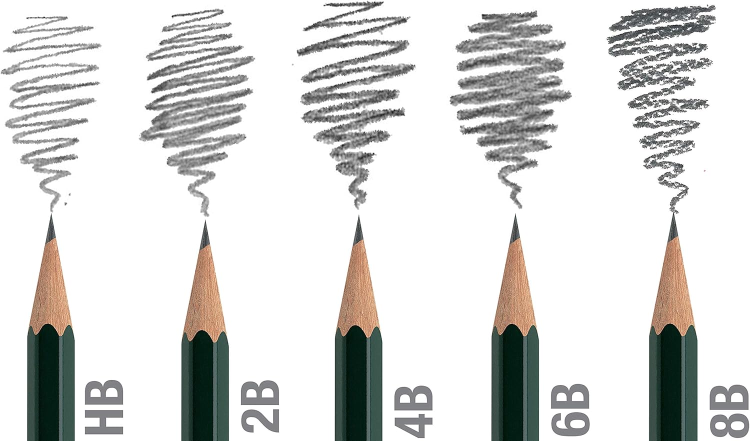 Faber-Castell Quality Castell 9000 Graphite Pencils – Pack of 5, (10-119095) - Image 2
