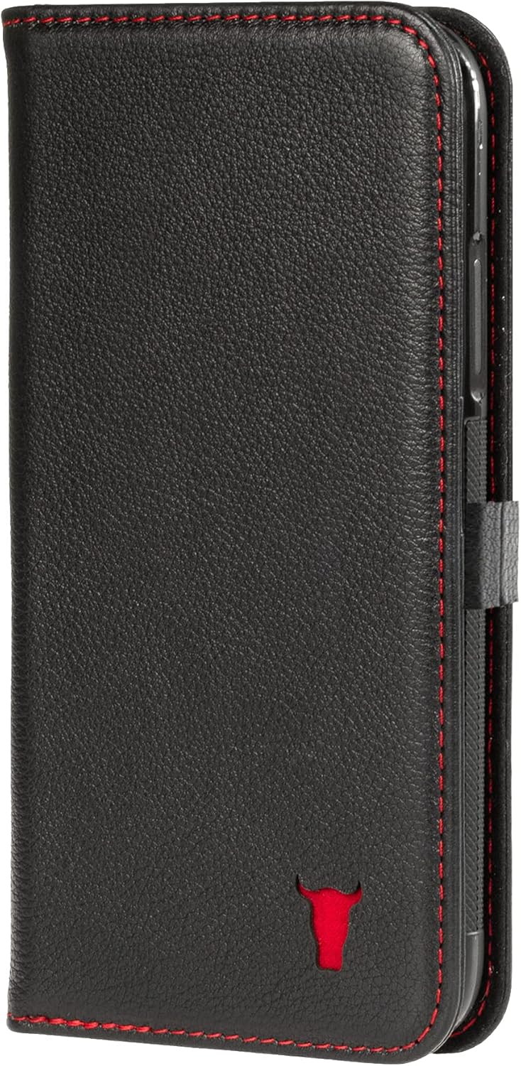 Apple iPhone 11 Pro Max Genuine Quality Leather Flip Case 6.5" 2019 (Black)
