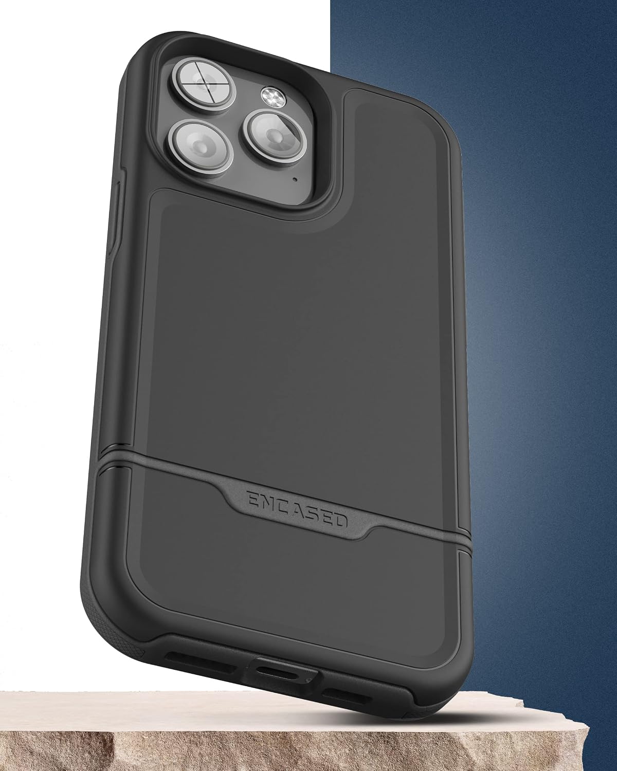 For iPhone 14 PRO MAX Case Ultra Protective Case w Tempered Screen - Black - Image 6