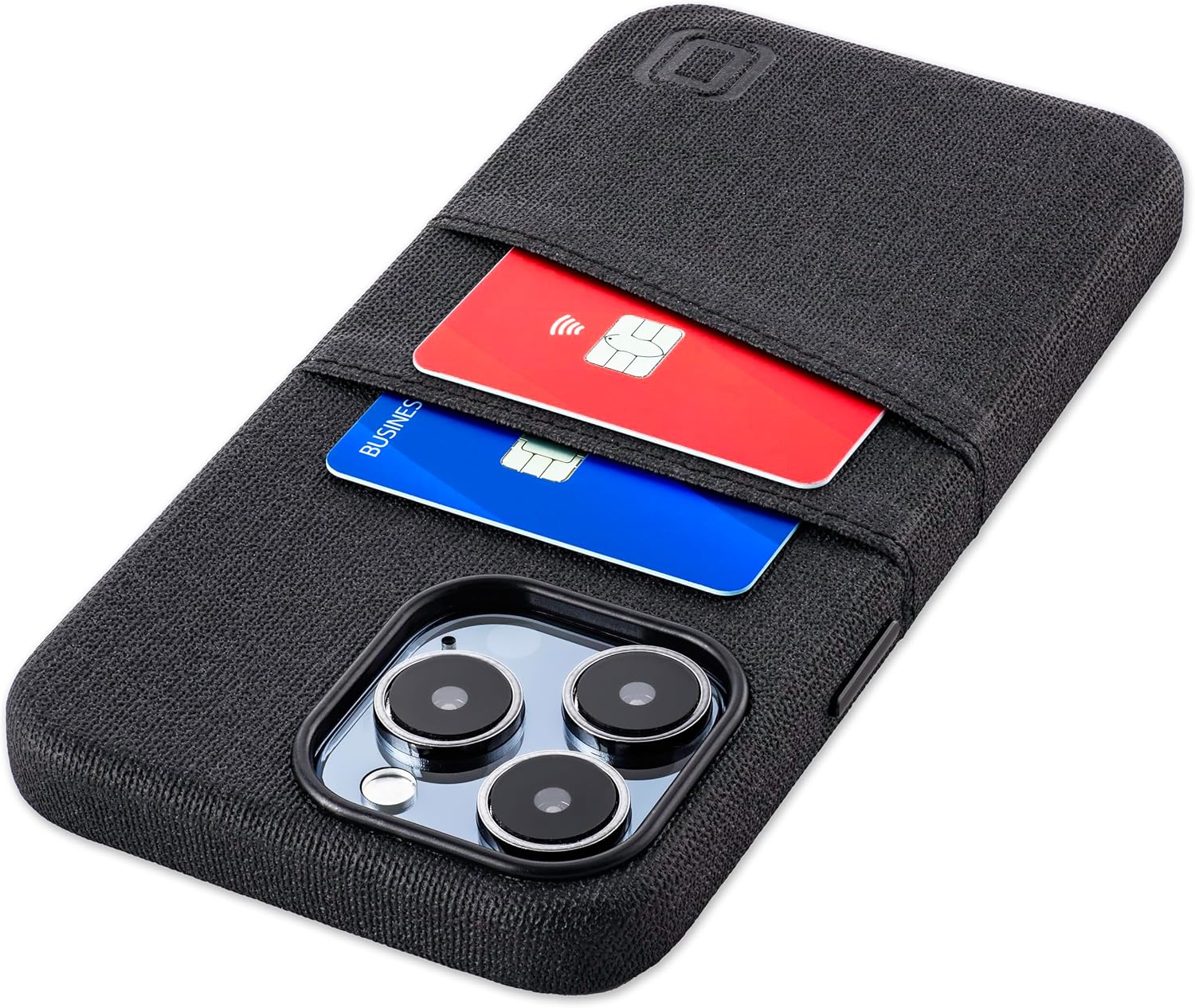 For iPhone 15 Pro Max Magnetic Mounting, 2 Pocket Synthetic Leather Wallet Case