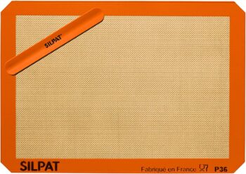 Silicone Baking Mat with Storage Band, Jelly Roll, Orange Jelly Roll Half Sheet