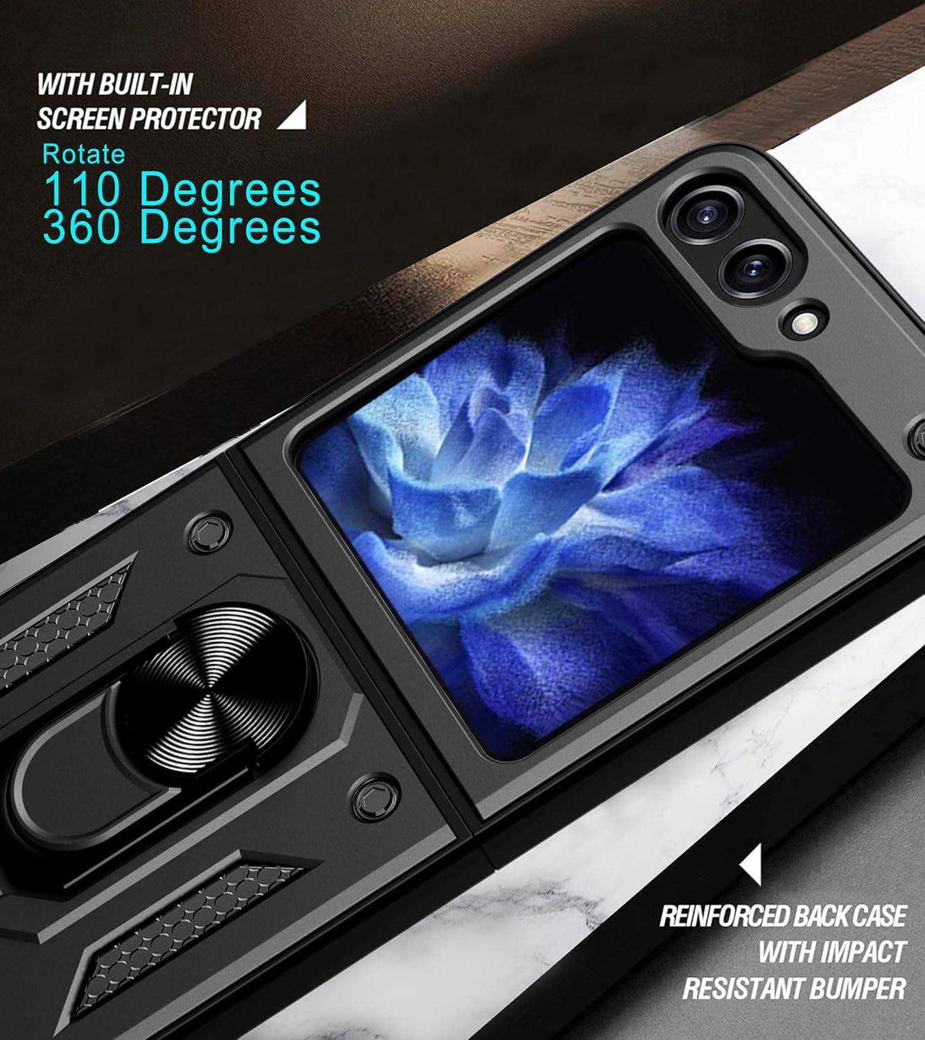 For Samsung Galaxy Z Flip 5 5G, Shockproof Hard PC Protective Case - Image 5