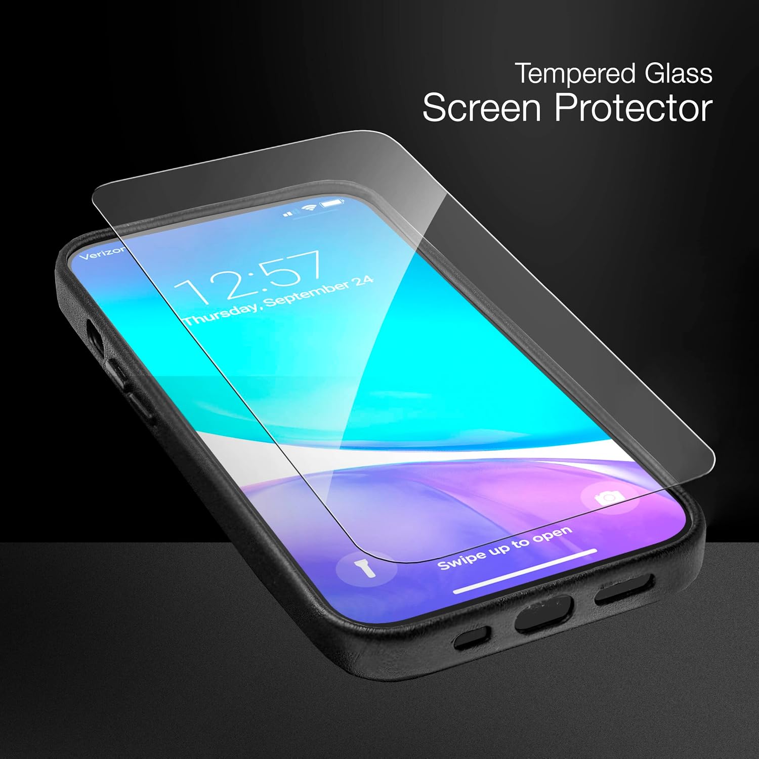 For iPhone 14 Pro Max Case with Card Holder Folio and Wrist Strap - Image 3