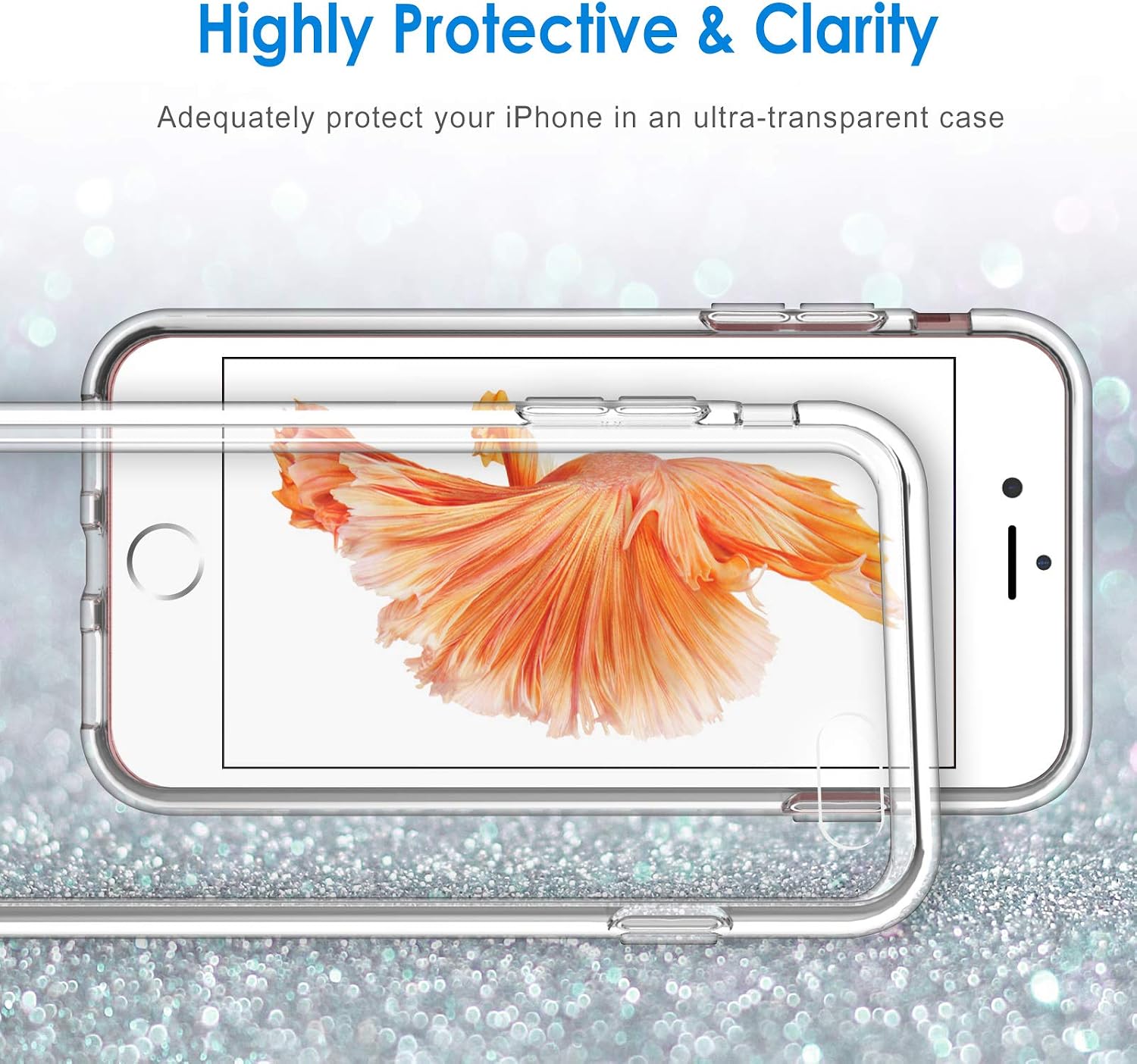 For iPhone 6 Plus/6s Plus 5.5-Inch, Shockproof Anti-Scratch Clear Back Case - Image 6