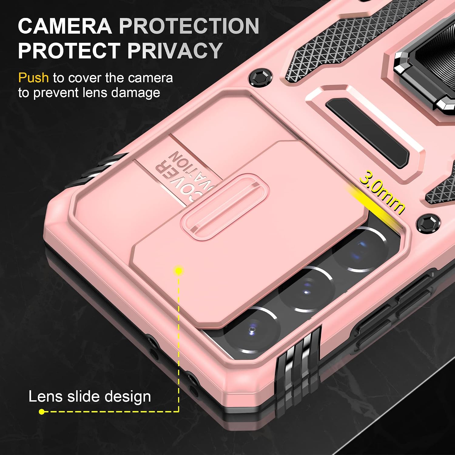 For Samsung Galaxy S21 Ultra 5G Kickstand Case w Tempered Glass Screen Protector - Image 7