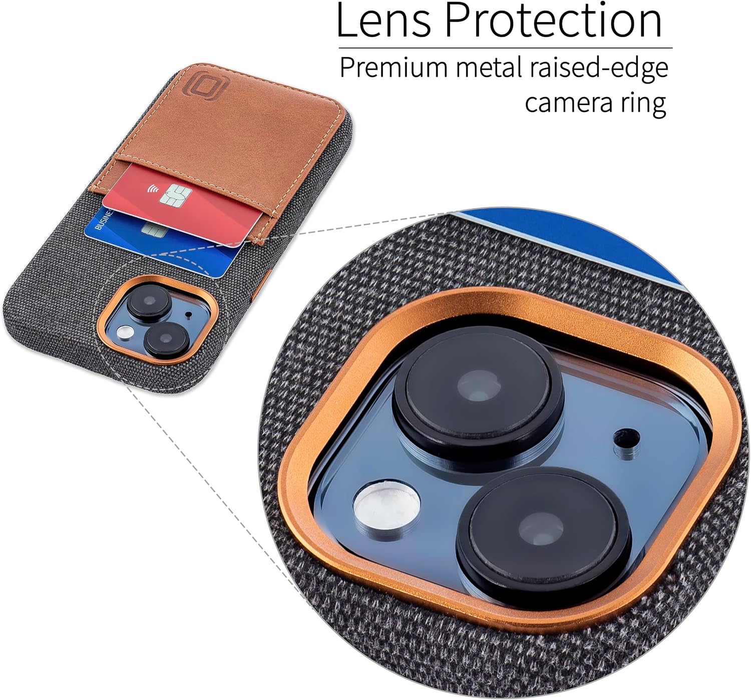 For iPhone 15 Built-in Metal Plate for Magnetic Mounting, Leather Wallet Case - Image 7