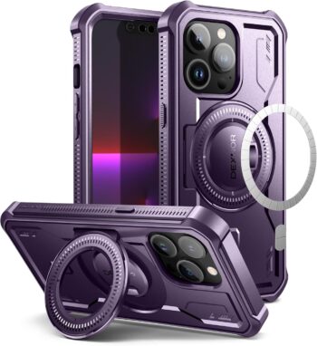 For iPhone 13 Pro Heavy Duty Military Grade Shockproof Protective Case - Purple