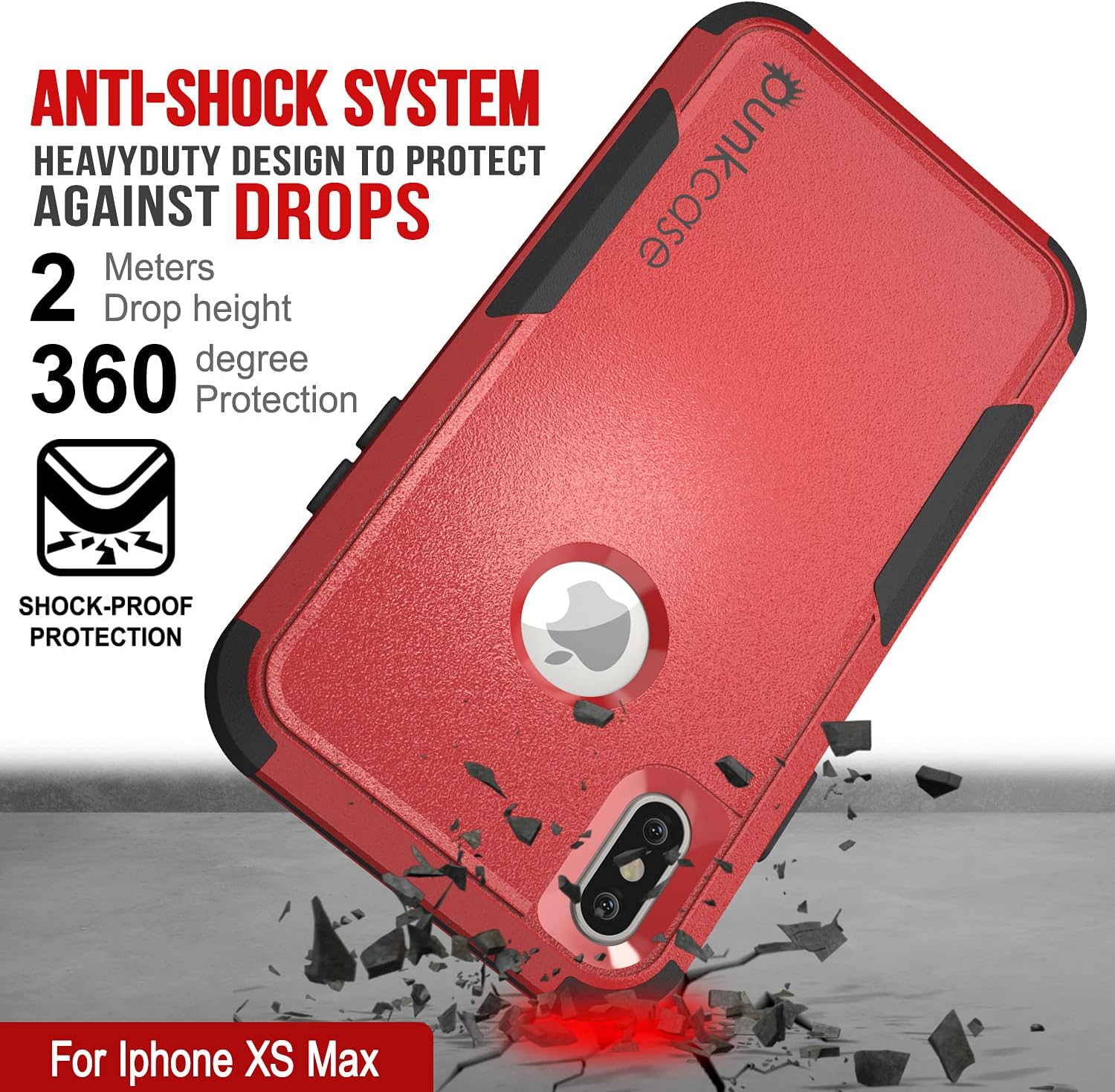 iPhone Xs Max Belt Clip Holster 4-1 Rugged & Protective Multilayer Phone Case - Image 7