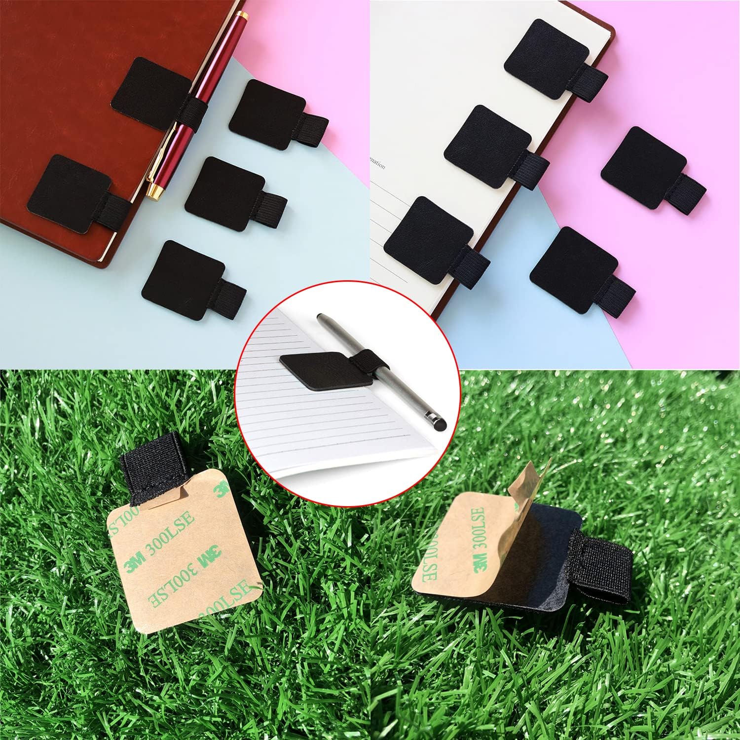 Pen Loop Holder, 10 Pack Self-Adhesive Leather Pencil Holder, Notebook Pen Loop - Image 4