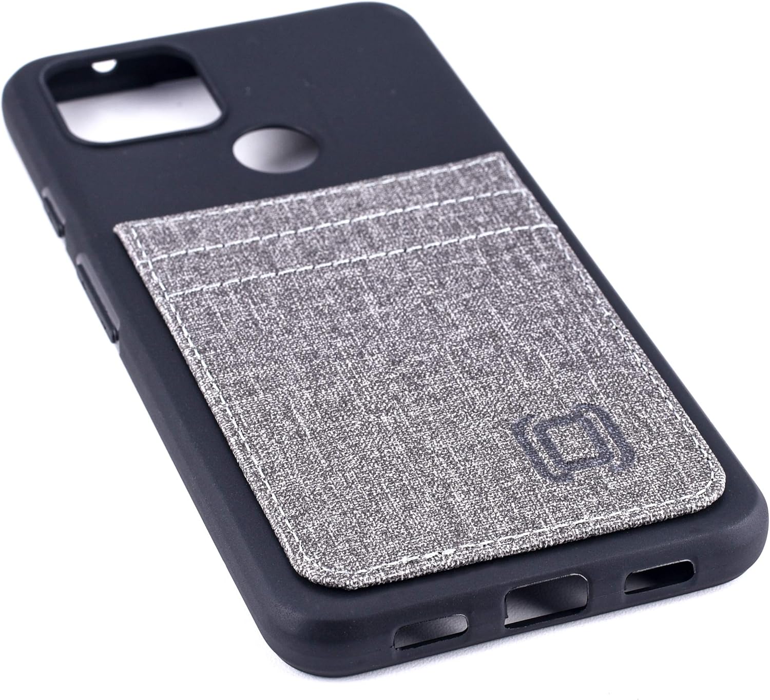 Google Pixel 4a 5G (6.2") Synthetic Leather Magnetic Wallet Case - Black/ Grey - Image 7
