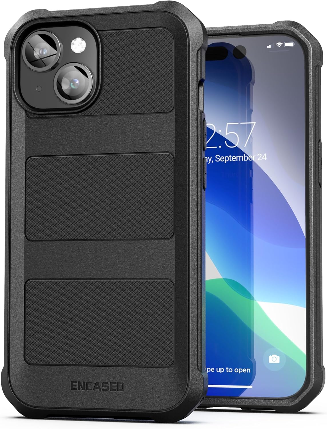 Shockproof Case for iPhone 15 Plus - Magnetic (Black) - Image 9