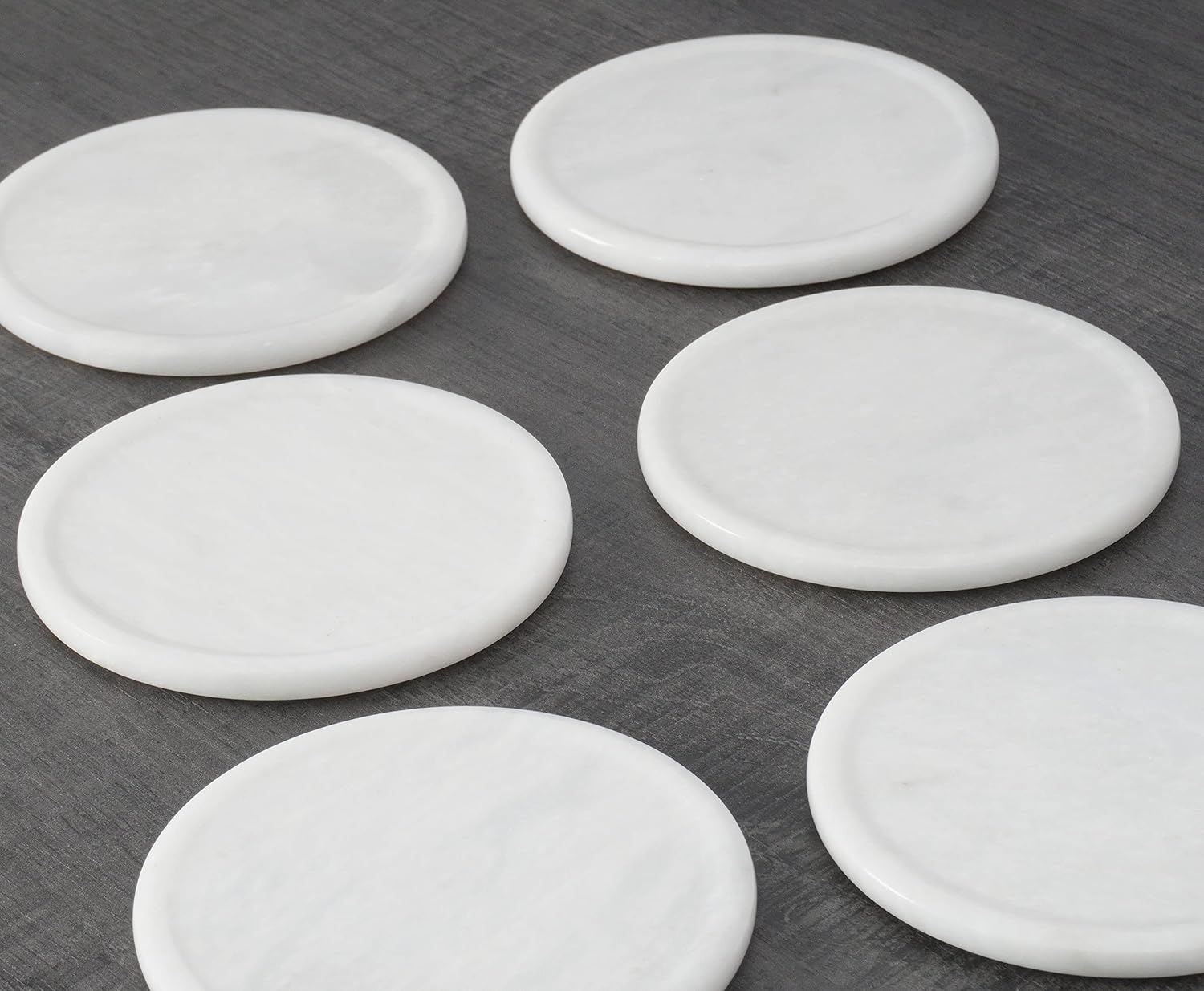 Coaster Set Handmade Marble 3.5 Inches Coasters Set - Kitchen Caddy - Image 4