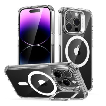 For iPhone 14 Pro Case, Compatible with MagSafe, Built-in Stand, MilitaryGrade