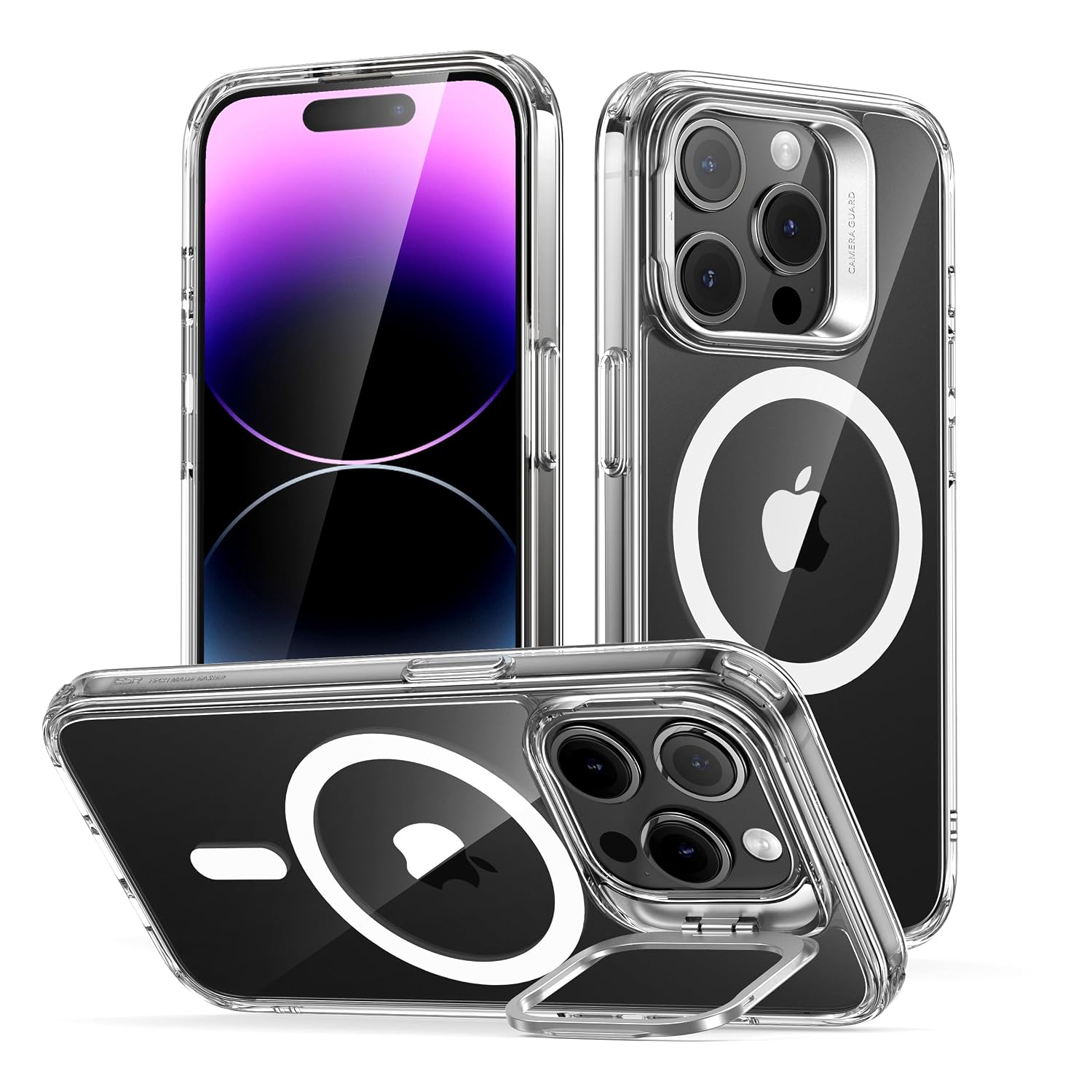 For iPhone 14 Pro Case, Compatible with MagSafe, Built-in Stand, MilitaryGrade