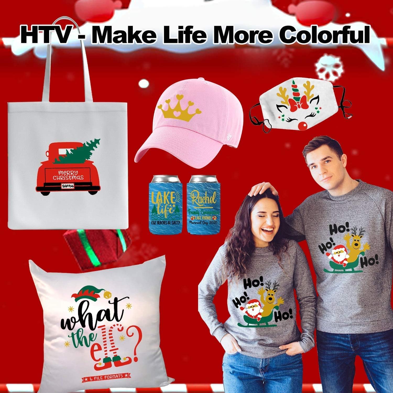 Heat Transfer Vinyl Black HTV Vinyl Roll - 12" x 18ft - Image 5