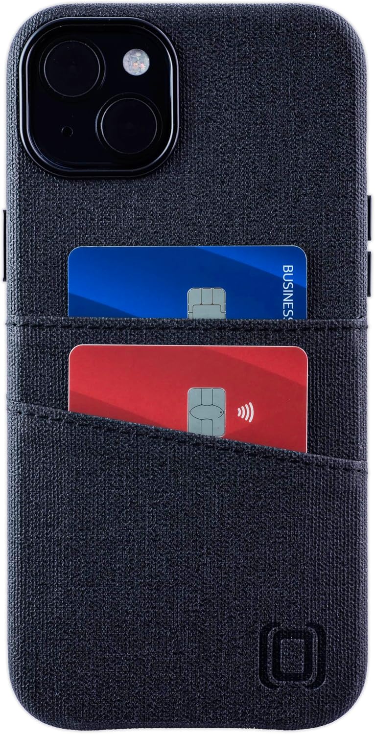 For iPhone 15 Plus w Built-in Metal Plate for Magnetic Mounting Leather Wallet - Image 7