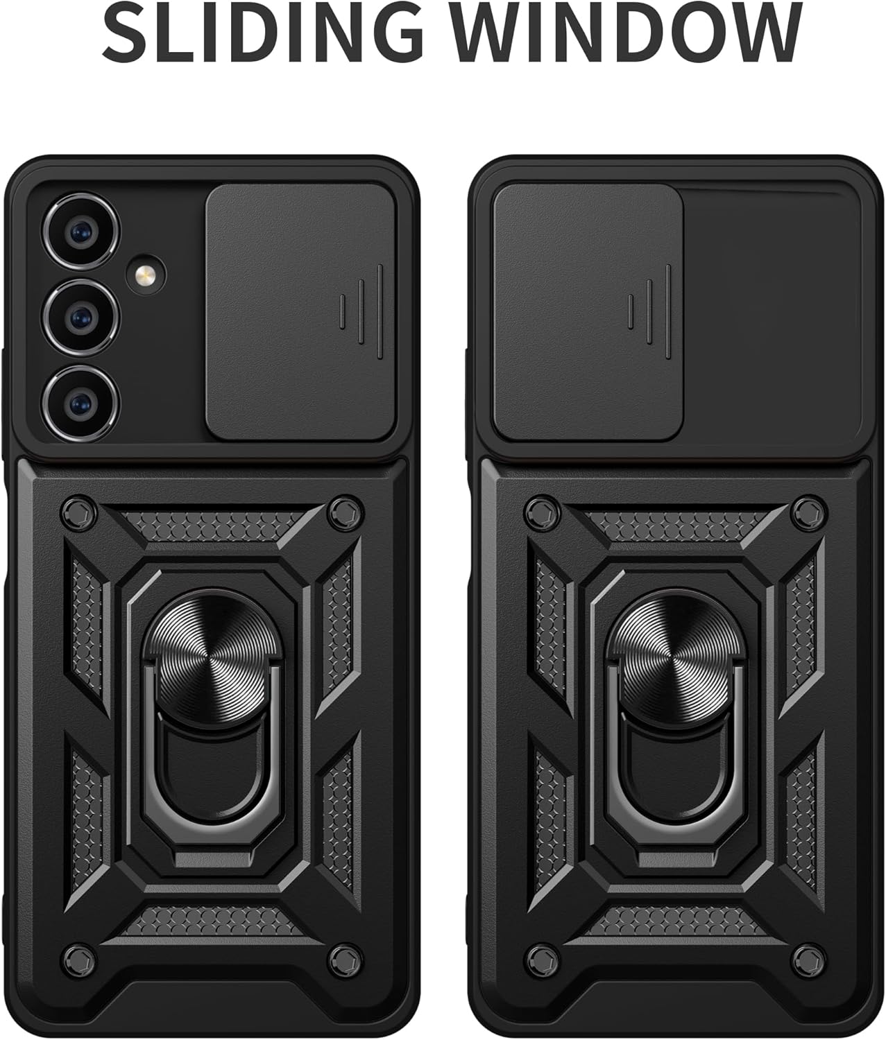 Samsung Galaxy S23 FE, Hard Shockproof PC Protective Case With Kickstand - Image 8