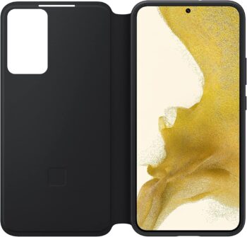SAMSUNG Galaxy S22+ S-View Flip Cover, Protective Phone Case, Black