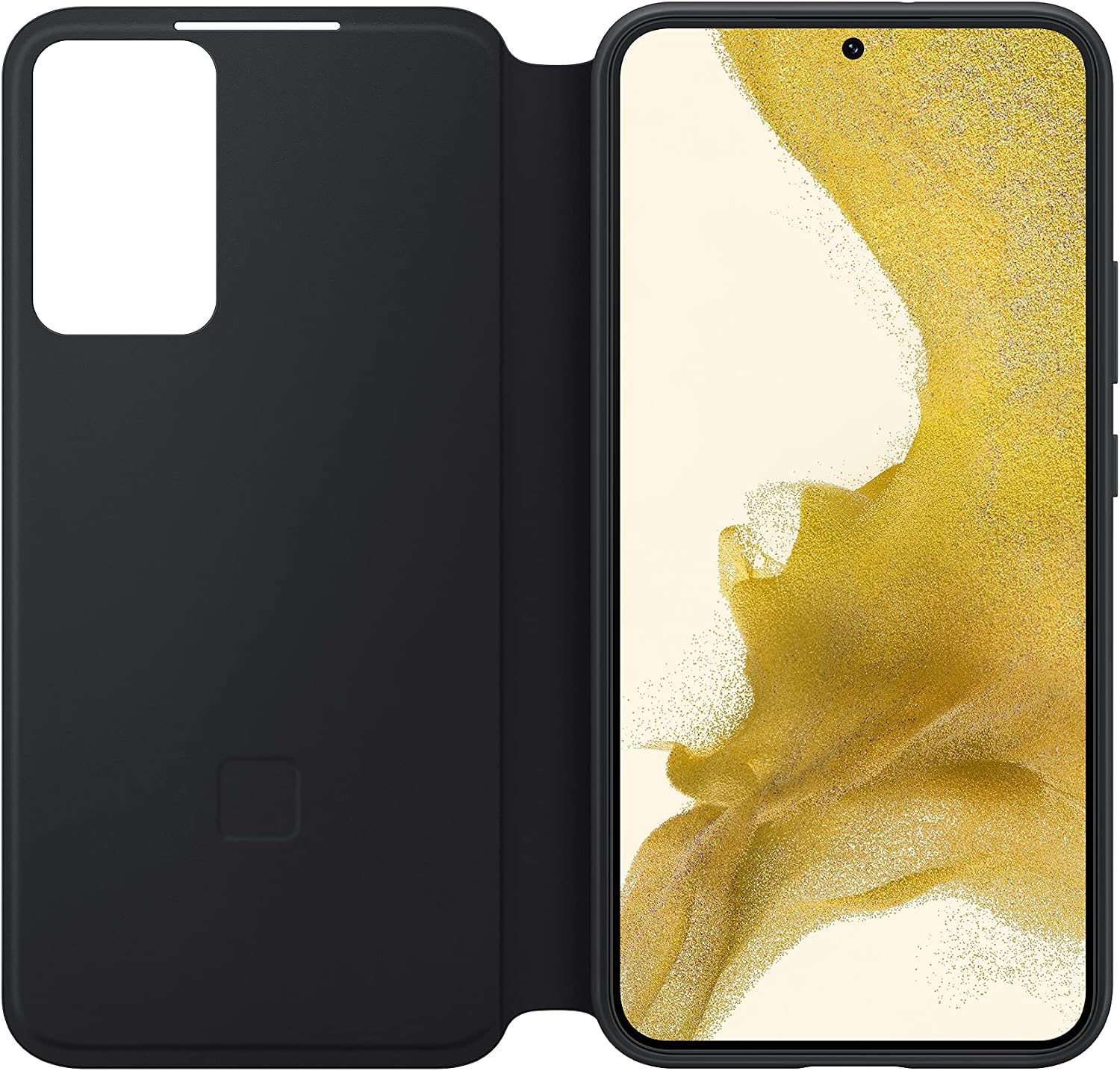 SAMSUNG Galaxy S22+ S-View Flip Cover, Protective Phone Case, Black