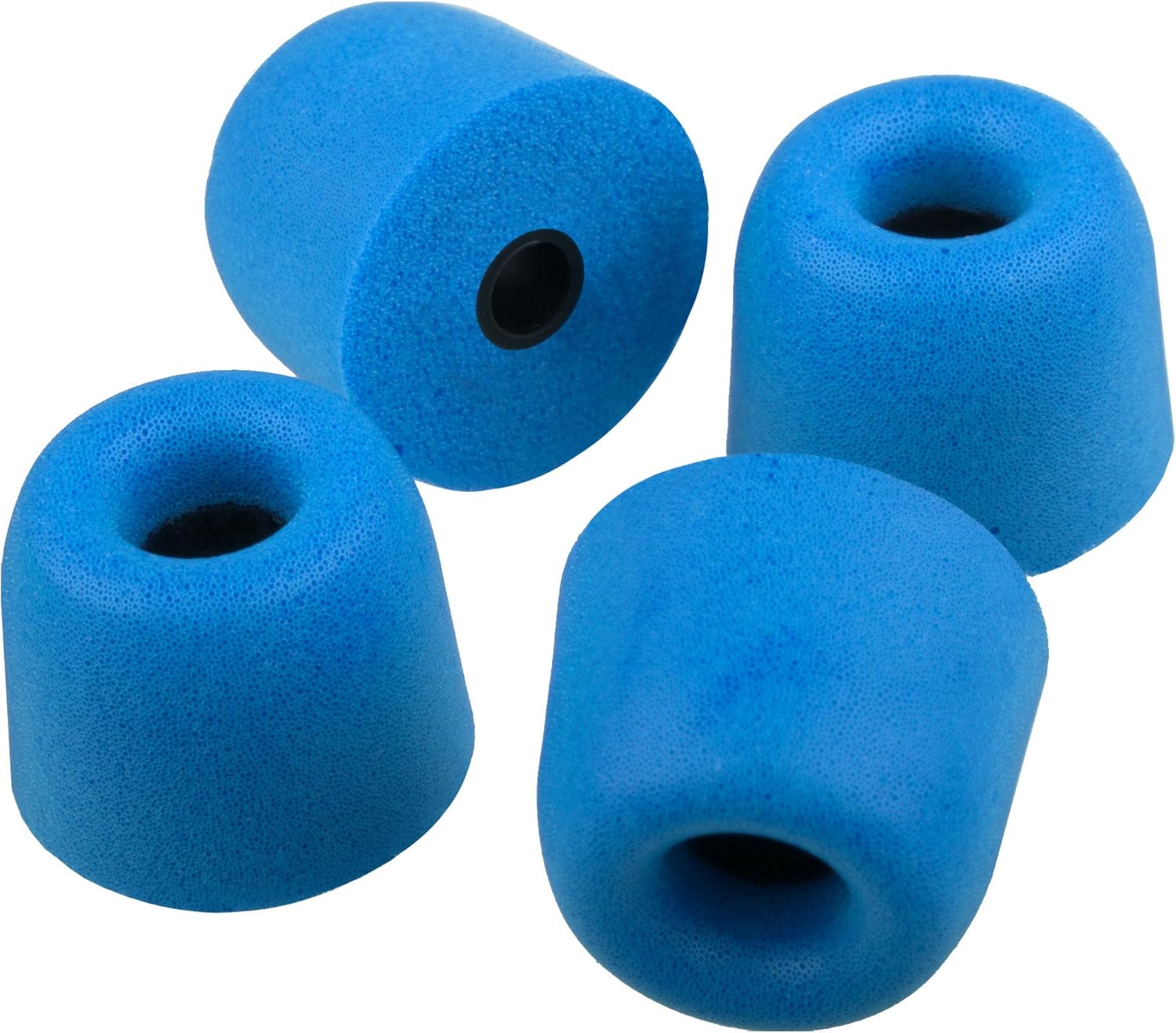Memory Foam In Ear Earphone Medium Size Earbud Replacement Ear Tip-4 Pairs-Blue - Image 2