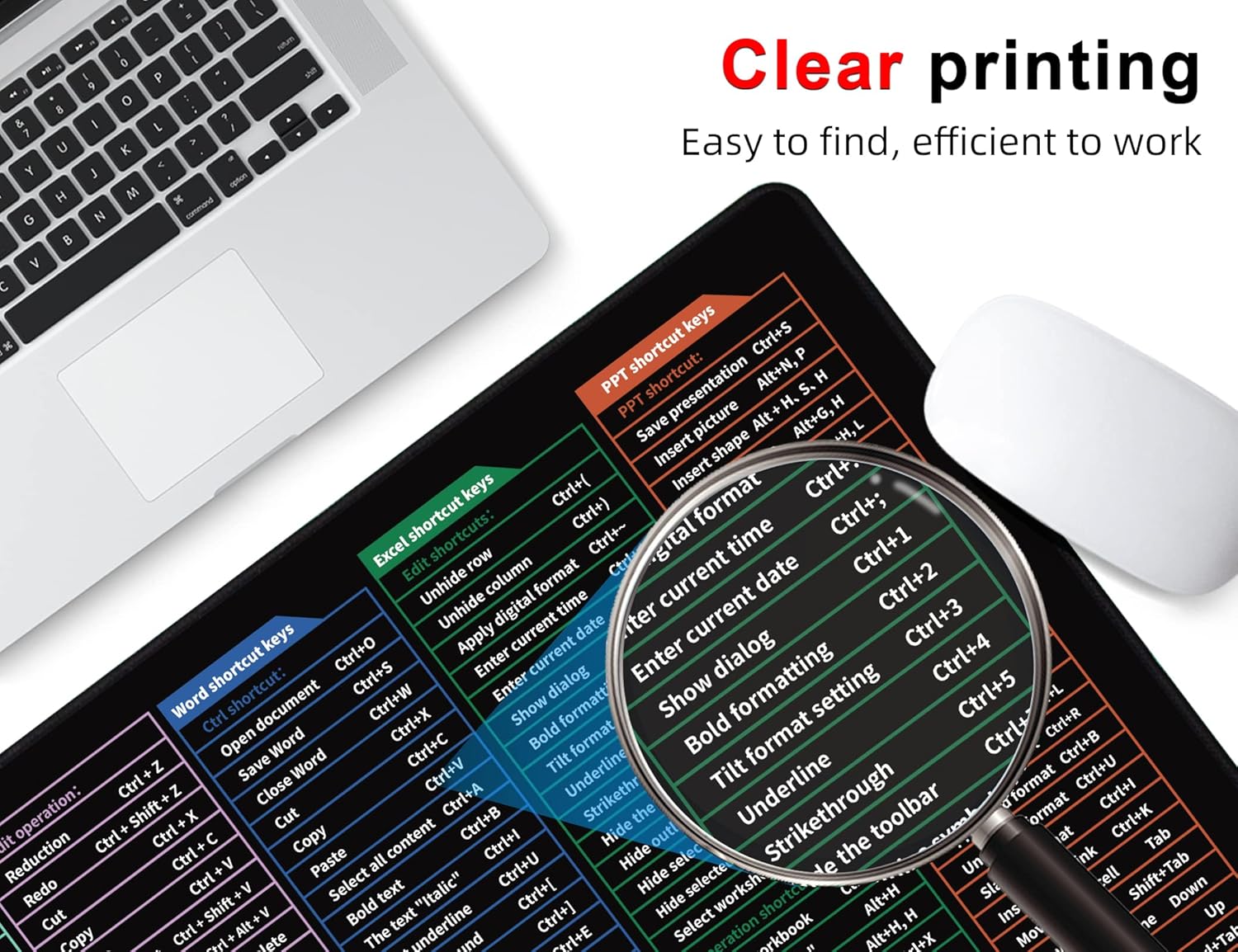 XXL Mouse Pad with Non-Slip Rubber Base,Durable Stitched Edges - 35.4 * 15.7 - Image 5