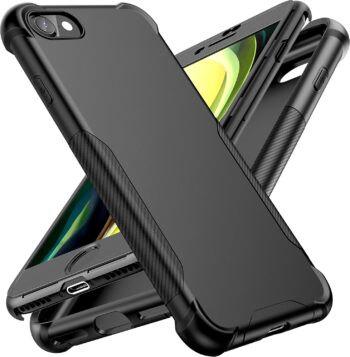 iPhone SE 2022/2020, iPhone 7/8 Heavy Duty Protective Cover- Black
