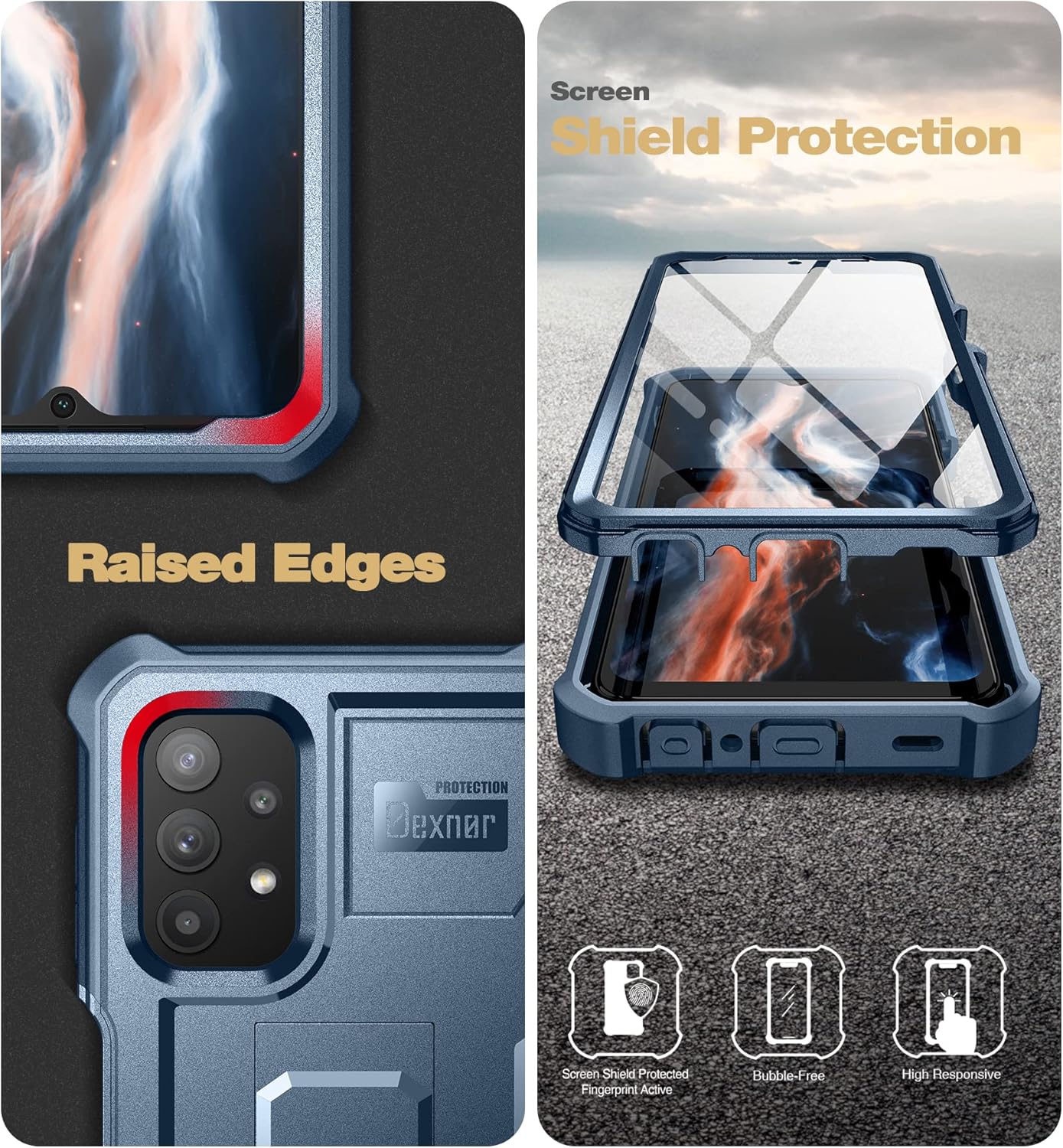 Case for Samsung Galaxy A32 5G Fullbody Shockproof Case w Built-in Screen - Image 7