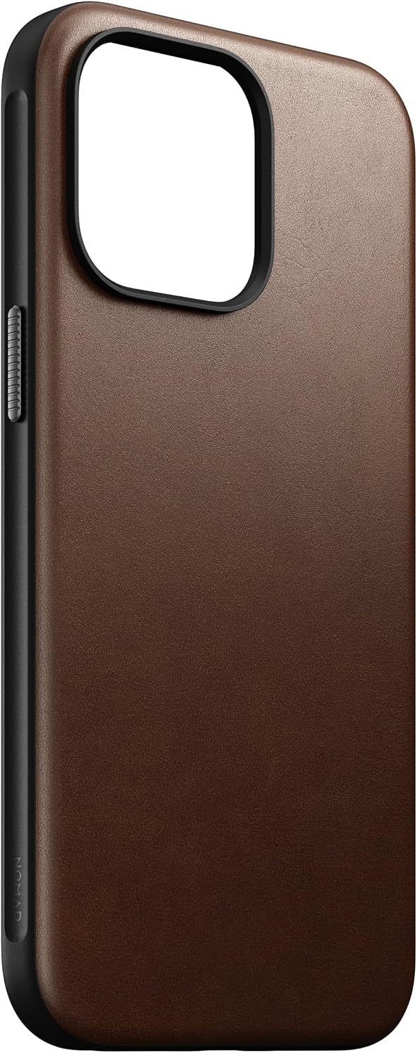 Modern Eco Leather Case for iPhone 15 Pro Max, Brown - Image 4