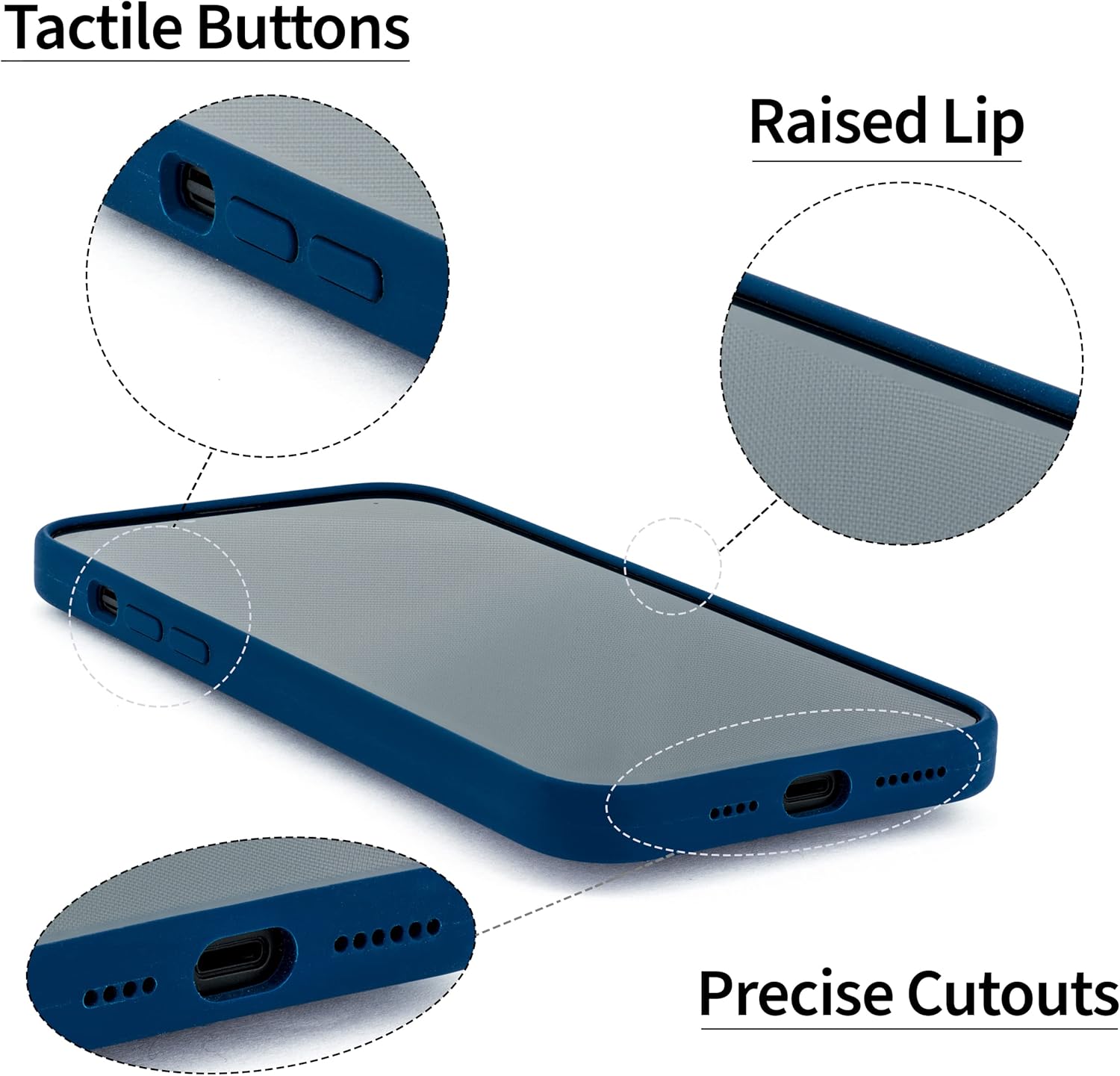 For iPhone 14 Liquid Silicone Shell, Built-in Metal Plate for Magnetic Leather - Image 5