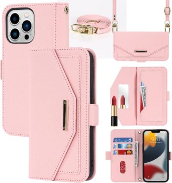 For iPhone 13 Pro Max (6.7") Flip Cover Magnetic Leather Card Slot Holder Case