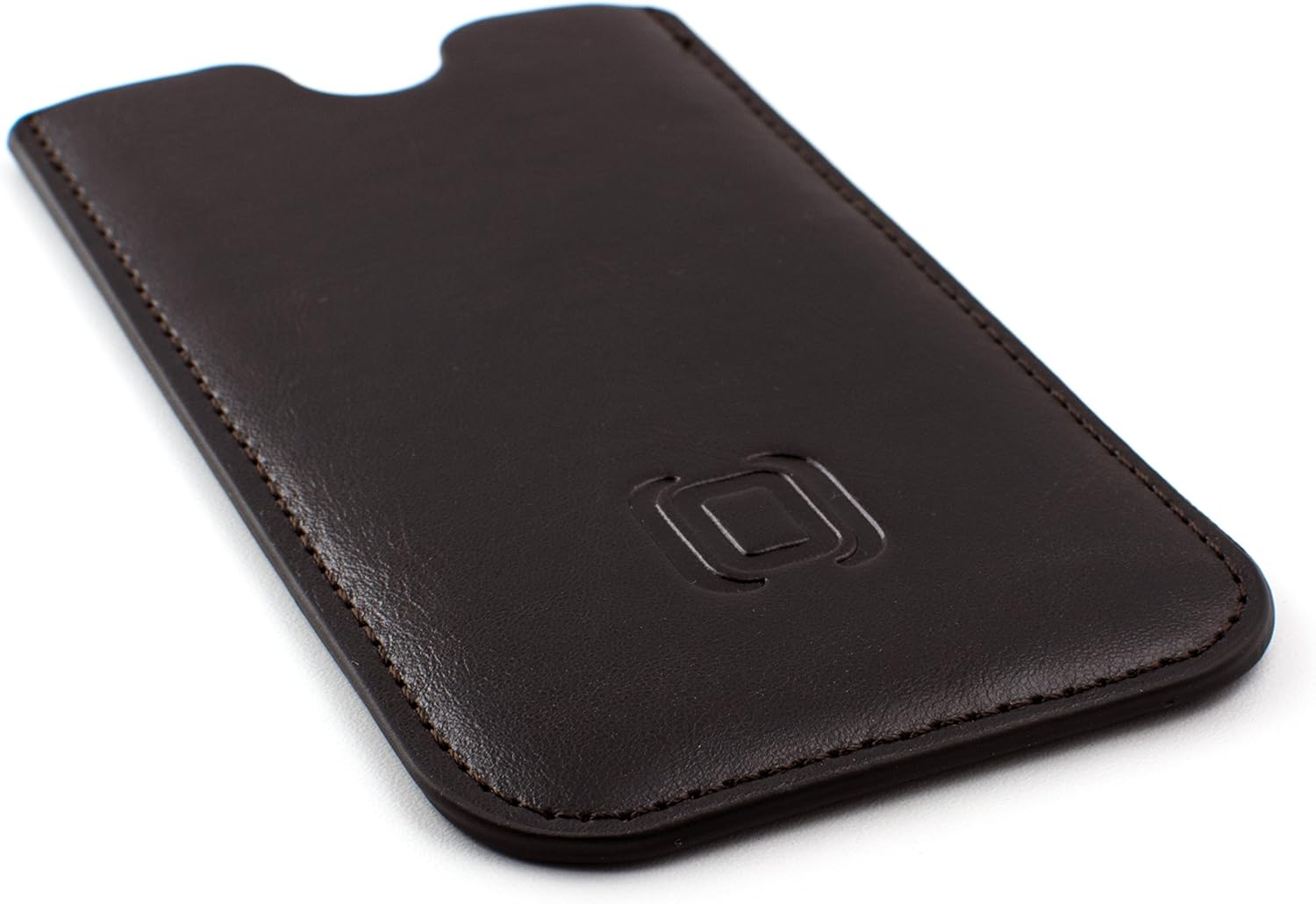 For iPhone SE 3 (2022), 13/12 Mini, SE 2 (2020) Synthetic Leather - Dark Brown - Image 6