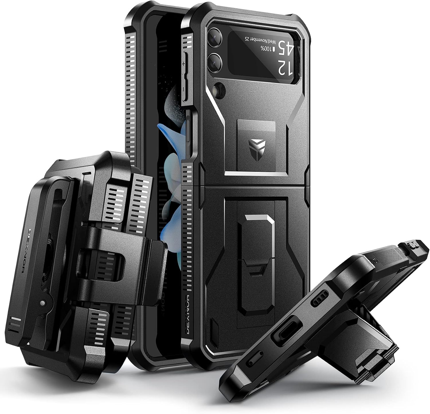 Samsung Galaxy Z Flip 4 5G, Full-Body Dual Layer Case with Screen Protector