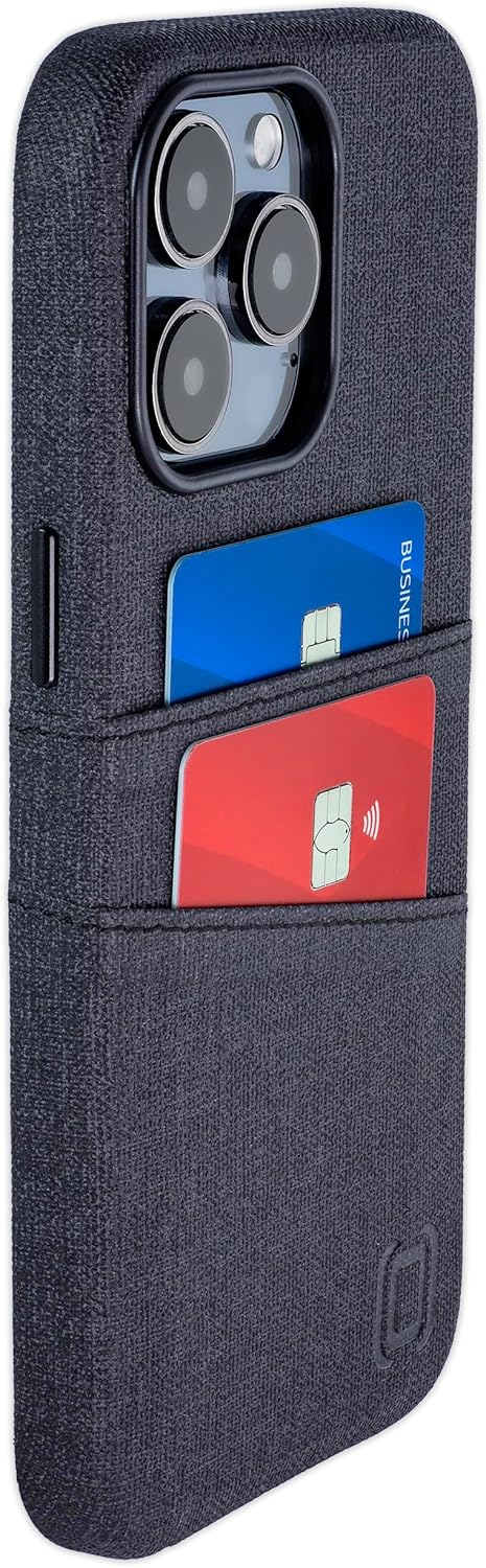 For iPhone 15 Pro Max Magnetic Mounting, 2 Pocket Synthetic Leather Wallet Case - Image 9